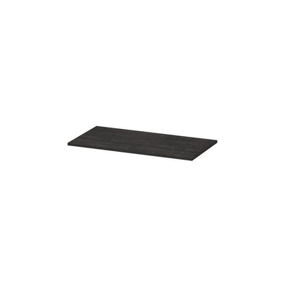 INK Topdeck Plan vasque - 90x45x2cm - pour meuble bas - MFC - chêne charbon
