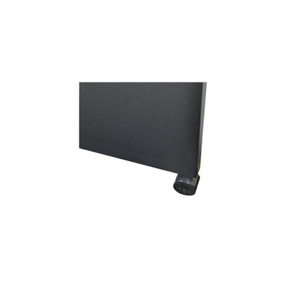 Sanicare Radiateur électrique - 180 x 40cm - thermostat noir en dessous droite - Noir mat