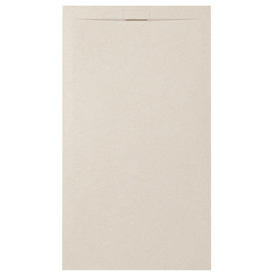 Zenon Essenza Minimal receveur de douche - 100x90cm - antidérapant - antibactérien - marbre minéral - rectangulaire - Vertigo cream (beige)