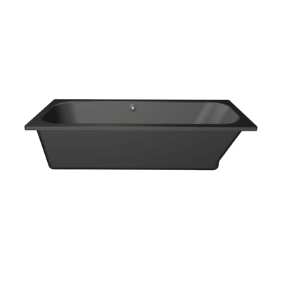 Xenz Aruba Baignoire - 180x80x48 - bonde Centrale - acrylique - ebony