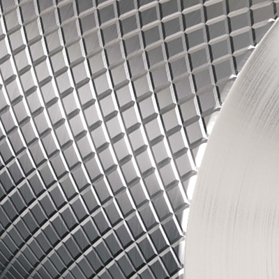 Brauer Brushed carving Mitigeur de lavabo à poser - haut - orientable - bec plat - modèle a - PVD - inox brossé