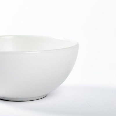 QeramiQ Dely Waskom - 20x20x9cm - rond - keramiek - mat wit