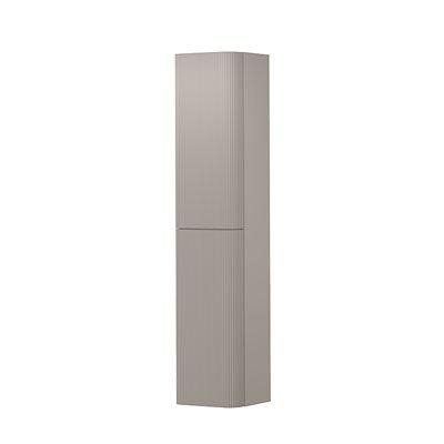 INK Concept R Hoge Kast - 35x35x169cm - 2 deuren - afgeronde hoeken - verticaal gefreesd - tbv grepen - linksdraaiend - mat kasjmier grijs