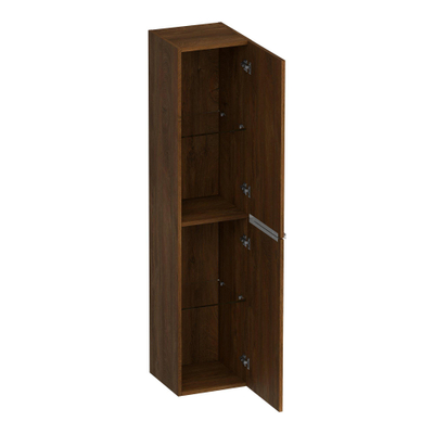 BRAUER Elevate armoire de salle de bains - 160x35x35cm - sans poignées rapportées - 2 portes - ouverture gauche ou droite - Forest Cacao