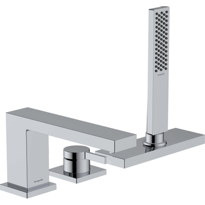 Hansgrohe Tecturis E 3-gats badrandkraan - eengreeps - met sbox - hoogglans chroom