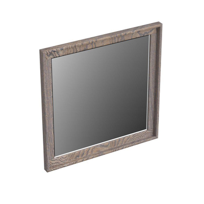 Forzalaqua reno 2.0 miroir 50x2x50cm chêne gris argenté