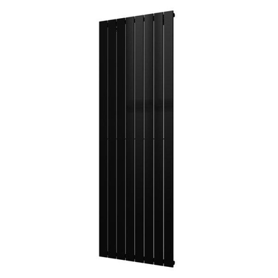 Plieger Cavallino Retto designradiator verticaal enkel middenaansluiting 1800x602mm 1205W zwart