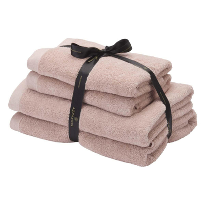 Aquanova Rio - Lot de serviettes - COTON GOTS - 2x 50x100 + 2x 67x130 cm - Dusty pink (rose)