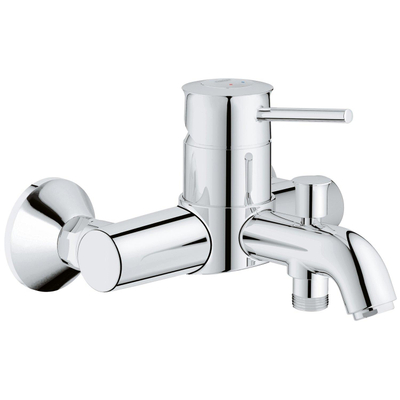 Grohe Start Classic Badkraan - met omstel - met koppelingen - chroom