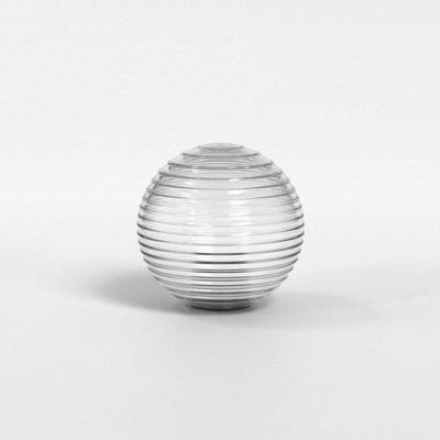 Astro Tacoma Single Applique/Plafonnier - 230V - IP44 - bulbeux - cannelé - verre transparent - laiton (or)
