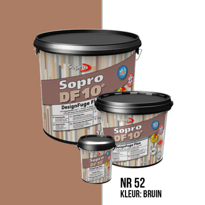 Sopro Vloer- en wandtegel Voegmortel Sopro DF 10 Flexibel bruin nr. 52 1kg Bruin