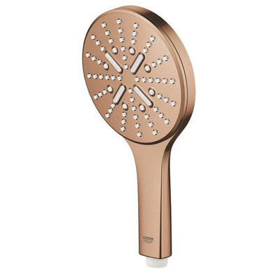 Grohe Essence New Bad-/Douchekraan - 3 standen - met handdoucheset - met doucheslang - brushed warm sunset (koper)