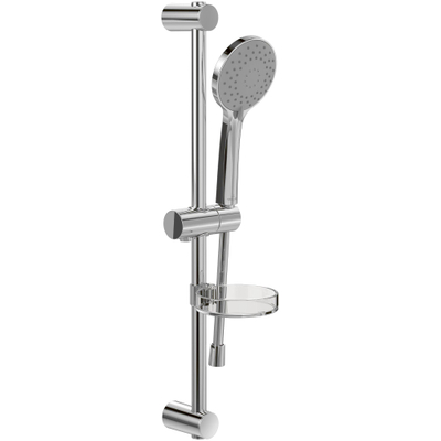 Villeroy & Boch Universal Showers Ensemble barre de douche avec trois fonctions pour montage mural - chrome