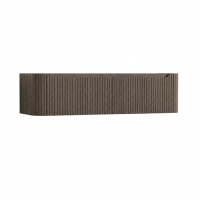H&R Badmeubelen Juice Wastafelonderkast - 160x45x40cm - afgeronde hoeken - 3D-front - 2 lades - geïntegreerde greep - tucson oak