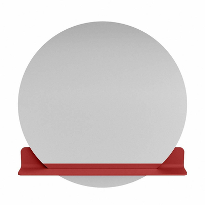 Mondiaz SPOT miroir – Ø 90 cm – avec tablette – Fire (rouge)