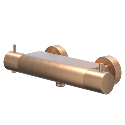 IVY Bond Thermostatische Douchekraan - opbouw - cooltouch - Geborsteld mat koper PVD