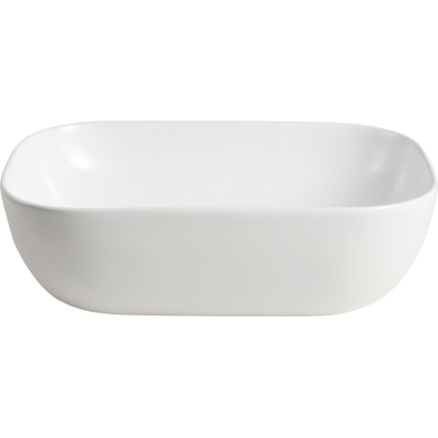 HR badmeubelen Carré Waskom - 45.5x32.5x13.5cm - opbouw - keramiek wit glans