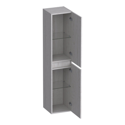 BRAUER Joy armoire de salle de bains - 160x35x35cm - 2 portes - sans poignée - ouverture à gauche ou à droite - Forest Seashell