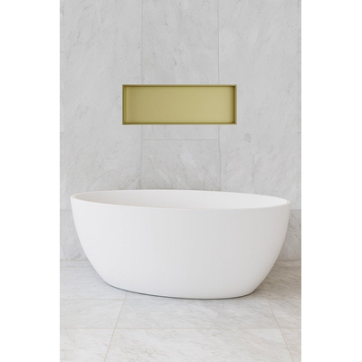 Hotbath &MORE Boîte d’encastrement ou niche encastrée - 30x80x10 - Laiton brossé PVD