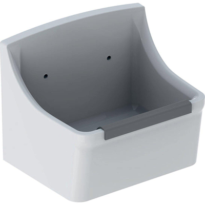 Geberit 300 Basic Norma évier de décharge avec rebord de protection 35x45x35cm avec trous pour grille à seaux blanc