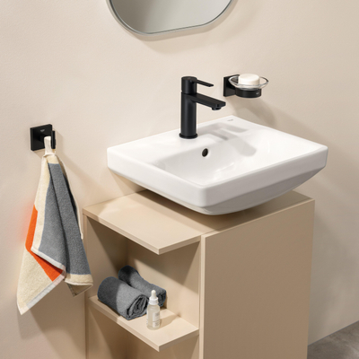 GROHE Start Cube zeepschaal - met houder - glas - mat zwart