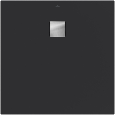 Villeroy & Boch Excello douchevloer - 100x100cm polyurethaan/acryl - Anthracite (grijs)