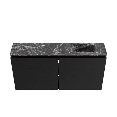 MONDIAZ TURE-DLUX Meuble WC 100 cm Urban. EDEN lavabo Lava position droite. Sans trou de robinet.