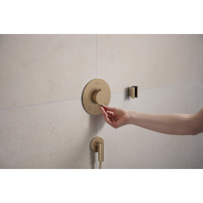 Hansgrohe Fixfit fine S wandaansluitbocht - brushed bronze (brons)