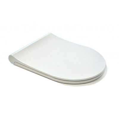 Sanicare Rondo wandcloset rimfree compact met bidetspoeler / bidetkraan geïntegreerd inclusief zitting Keramiek wit