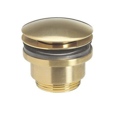 Crosswater MPRO INDUSTRIAL Wastafelafvoer - met klikwaste geborsteld messing living colours - geborsteld messing (goud)