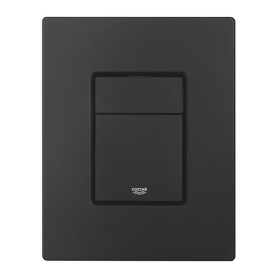 Grohe Skate Cosmopolitan Bedieningsplaat - dualflush - 15.6x19.7cm - verticaal/horizontaal - phantom black (zwart)
