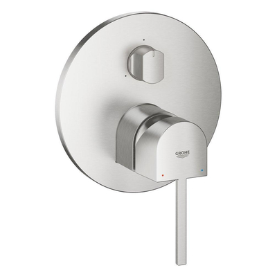 GROHE Plus afbouwdeel v. inbouw douche/badkraan m. 3 functies omstelling supersteel