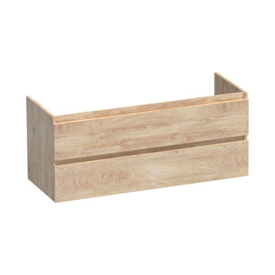 Brauer Core Series badkamermeubelset - 120x45x52cm - wastafel Frost - forest wheat