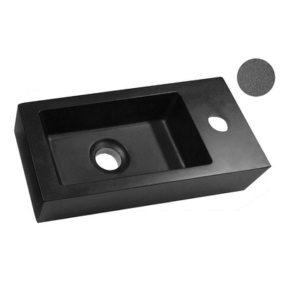 Wiesbaden Rhea S mini fontein rechts 36,5 x 18 x 9 cm quartz