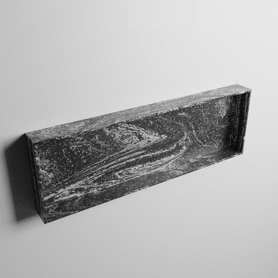 MONDIAZ EASY Nis - 89.5x29.5cm - geschikt voor in- of opbouw - 1 vak - kleur Lava