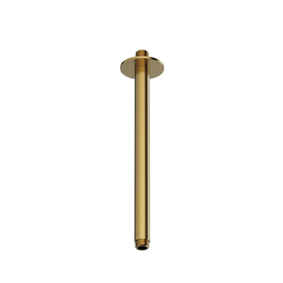 Hotbath Ace Plafondbuis - 30cm - rond - PVD - geborsteld messing (goud)
