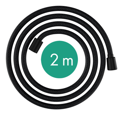 Hansgrohe Designflex Flexible de douche textile 200cm noir mat