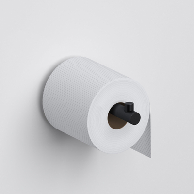 Clou Kaldur porte-rouleau de papier toilette droit sans clapet noir mat