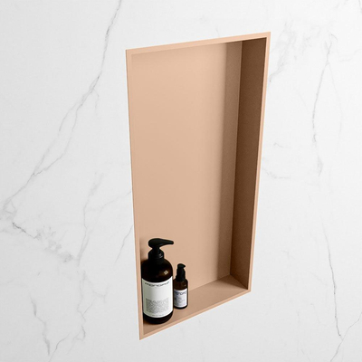 MONDIAZ EASY Niche - 59,5x29,5cm - adaptée pour encastrée ou en saillie - 1 compartiment - couleur Rosee | Rosee
