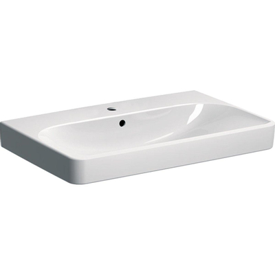 Geberit Smyle lavabo carré avec trou pour robinet avec trop-plein 75x48x16.5cm blanc 500249011