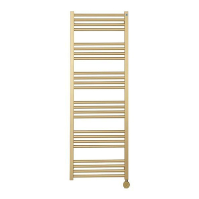 Crosswater MPRO Radiateur sèche-serviettes électrique - 140x50cm - 600 Watt - laiton brossé (or)