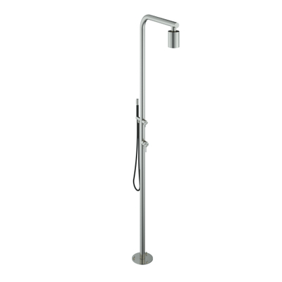 Hotbath Archie douche extérieure - douche de tête Beam - douchette barre - ACIER INOXYDABLE 316 - acier inoxydable brossé