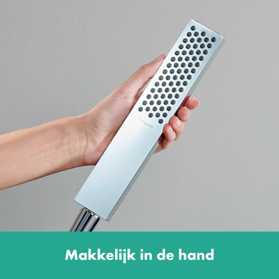 Hansgrohe Pulsify e Staaf - handdouche 100 - 1jet - ecosmart+ - hoogglans chroom
