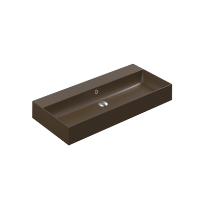 Thebalux lavabo modèle Cube 1x cuve sans trou de robinet