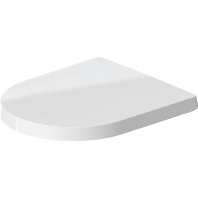 Duravit Me by starck WC-zitting - 43.8x37.4x5.1cm - compact - met softclose - met quickrelease - kunststof - afneembaar - wit glanzend
