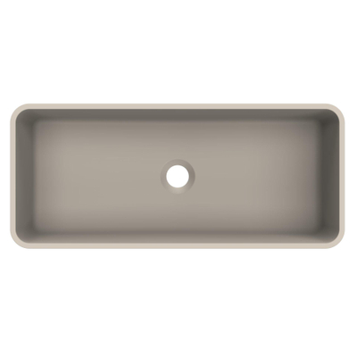 Arcqua Case vasque à poser - rectangulaire - 60x26cm - argile mate