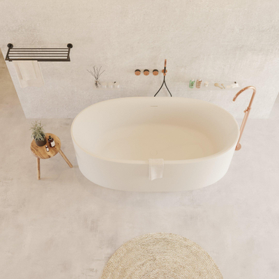 Ideavit Solidcliff vrijstaand bad 175x88cm Solid surface mat wit