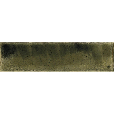 SAMPLE Terravito Giavelo wand- en vloertegel - 6x24.6cm - 8.4mm - Rechthoek - Overig - glans groen - Olive