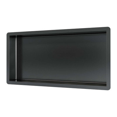 Brauer Gunmetal Edition Niche encastrable - 60x30cm - PVD - gunmetal brossé