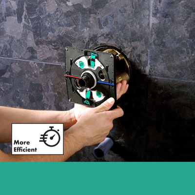 Hansgrohe Showerselect Comfort S Thermostat encastré pour 1 fonction noir mat